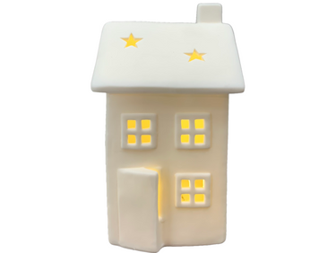 Exner CœuR LED Haus weiß 10,8x9,6x16,4cm Fresteller 1