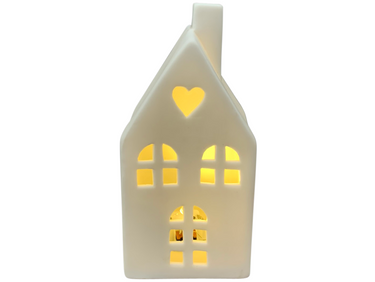 Exner CœuR LED Haus weiß 6,4x5,8x13,5cm Freisteller1