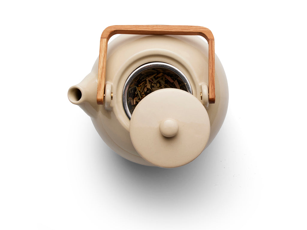 Bitz 29010 Teekanne sand mit Teesieb 1,2 l