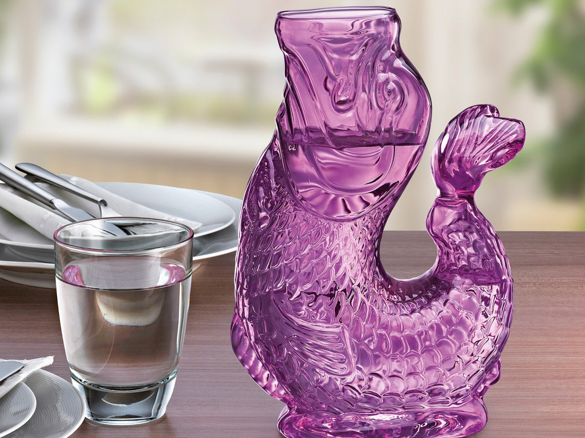 Cilio NEMO Wasserkaraffe lila 10x15,5x23cm Lifestyle 2