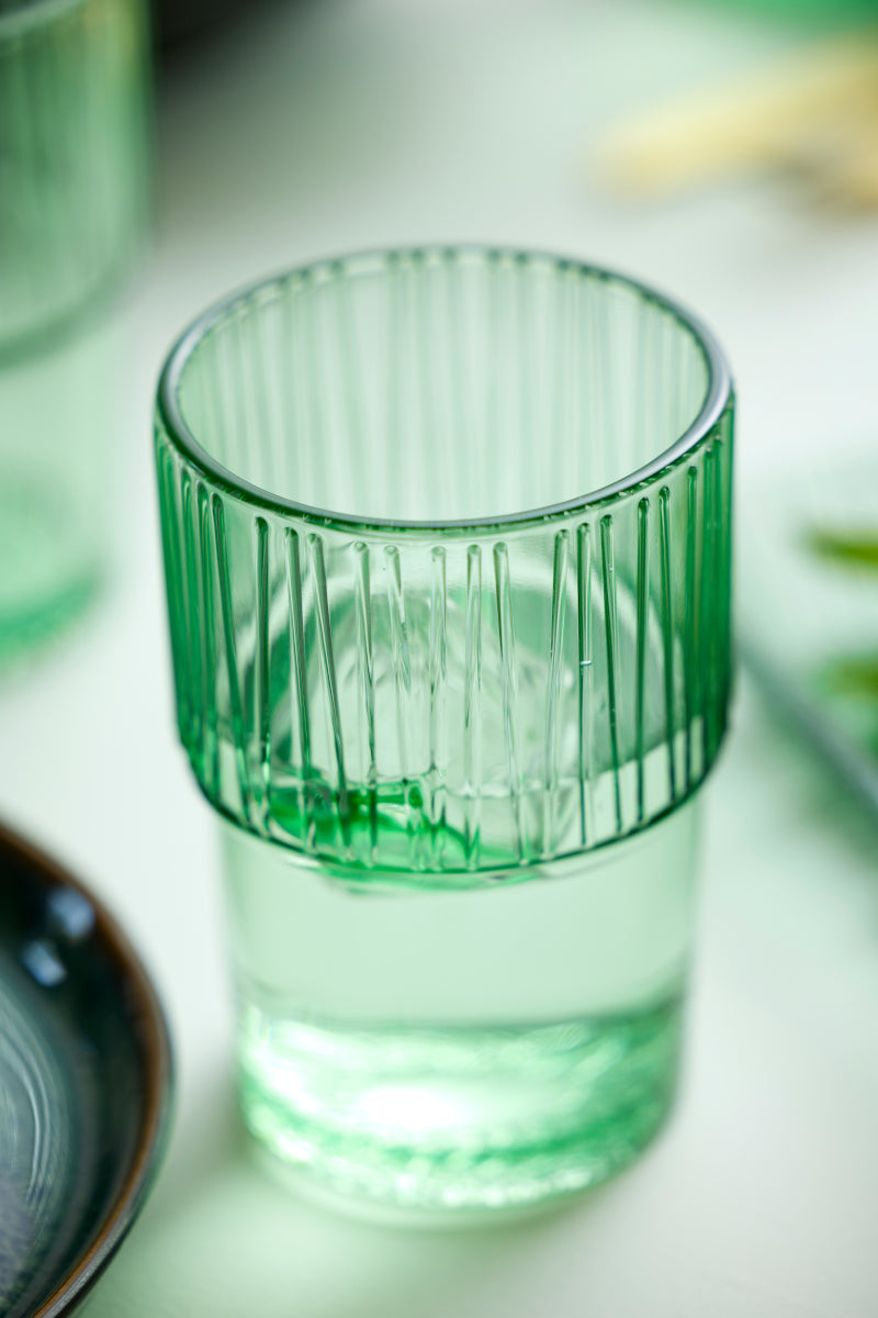 Bitz Kusintha Caféglas grün 380ml 4er Set Lifestyle