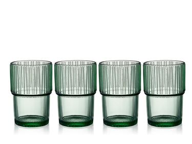 Bitz Kusintha Caféglas grün 380ml 4er Set Freisteller