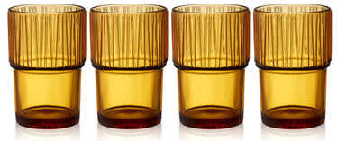 Bitz Kusintha Caféglas amber 380ml 4er Set Freisteller