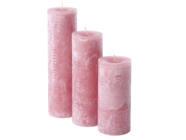 Dekocandle Zylinder-Kerze old red Ø 8,6 x 20 cm (1 Stück) Freisteller