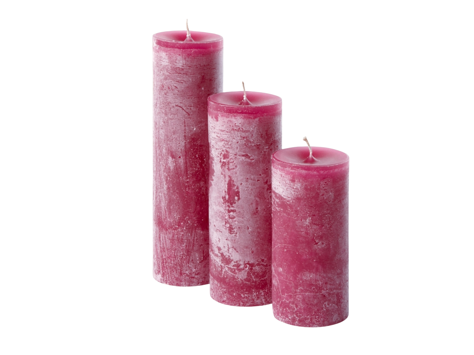 Dekocandle Zylinder-Kerze crimson Ø 7 x 25 cm (1 Stück) Freisteller