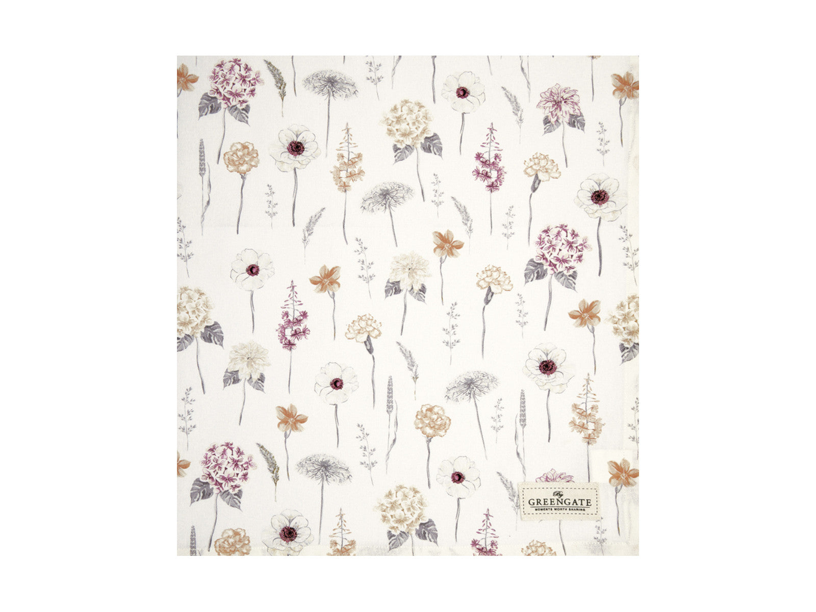 Greengate Lillith Tischdecke weiss 150x150cm Freisteller