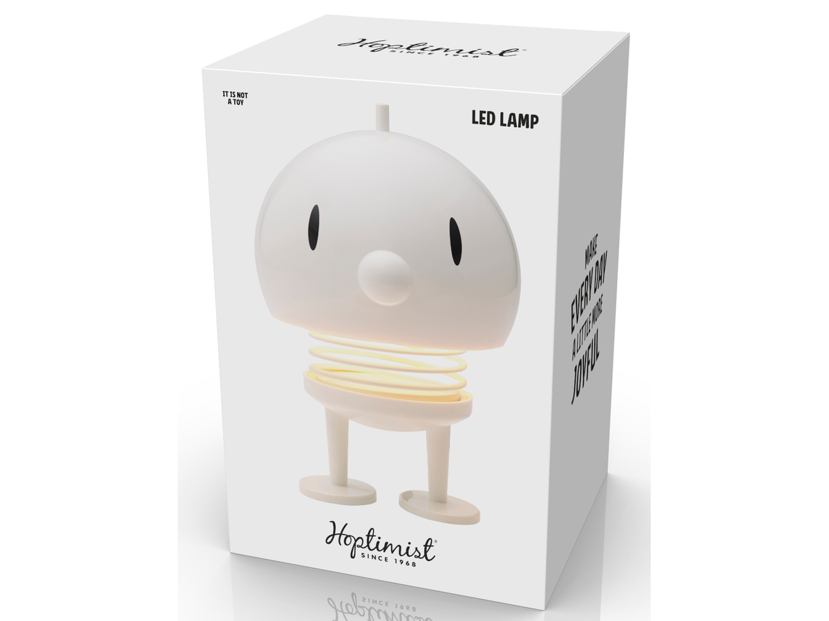 Hoptimist LED Lampe XL White 23cm Freisteller 2
