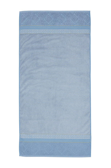 Soft Zellige Duschtuch blue grey 70x140cm (1 Stück) Freisteller1