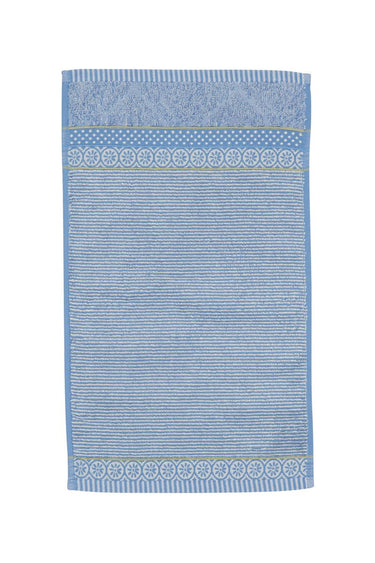 Soft Zellige Gästehandtuch blue grey 30x50cm (1 Stück) Freisteller1