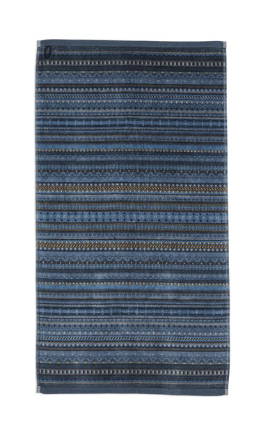 Geometric Print Handtuch dark blue 55x100cm (1 Stück) bh Freisteller