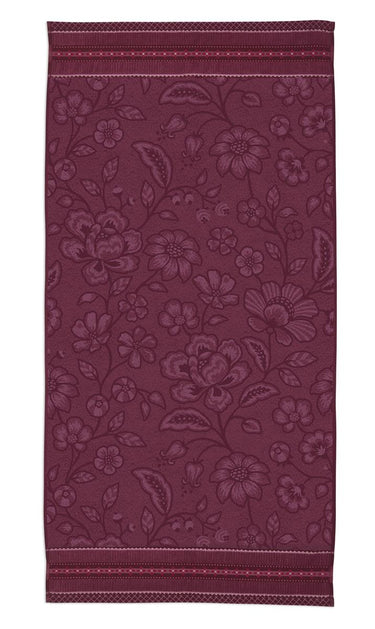 Jasmin Jaquard Duschtuch dark pink 70x140cm (1 Stück) bh Freisteller