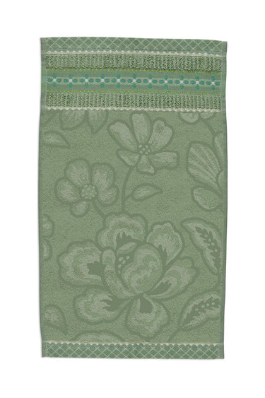 Jasmin Jaquard Gästehandtuch green 30x50cm (1 Stück) bh Freisteller