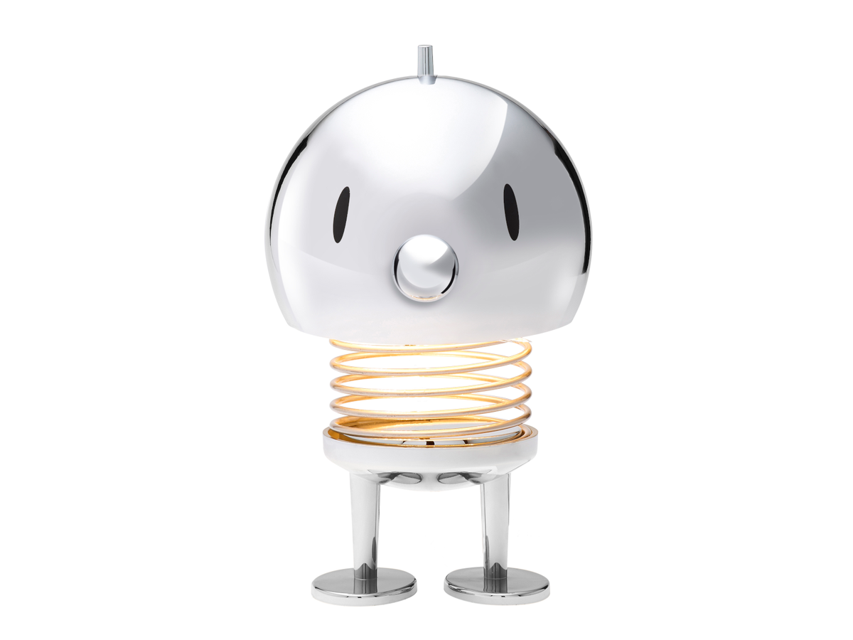 Hoptimist LED Lampe L Chrome 15cm Freisteller 1