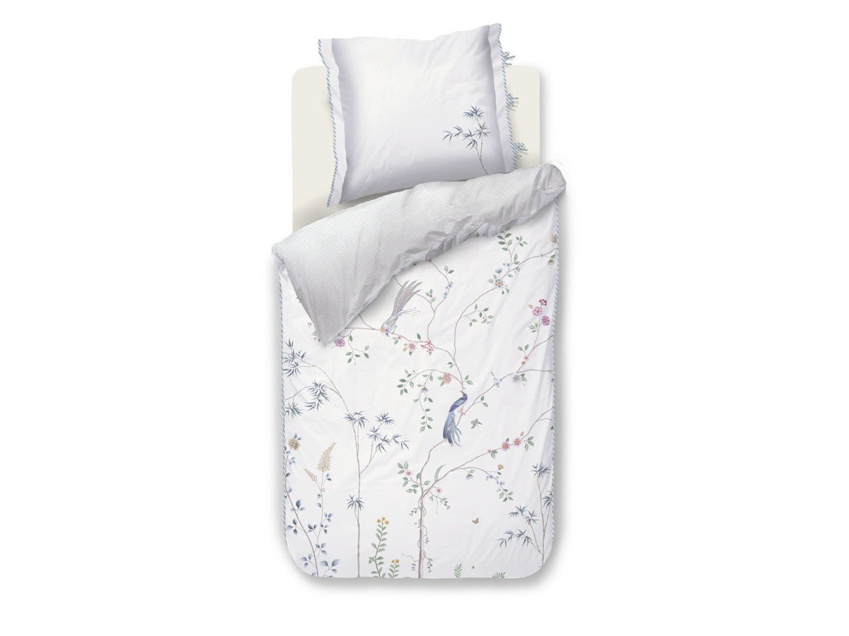 Pip Studio Bamboo Blossom Bettwäsche weiß 135x200cm (1 Stück) Freisteller