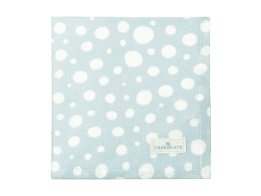 Greengate Neva Stoffserviette pale blue 40x40cm Freisteller