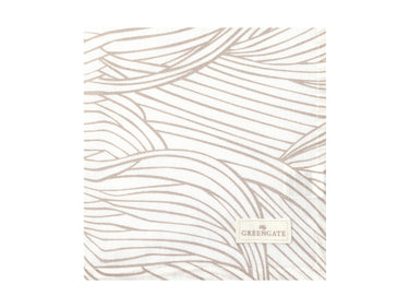 Greengate Wilja Stoffserviette beige 40x40cm Freisteller