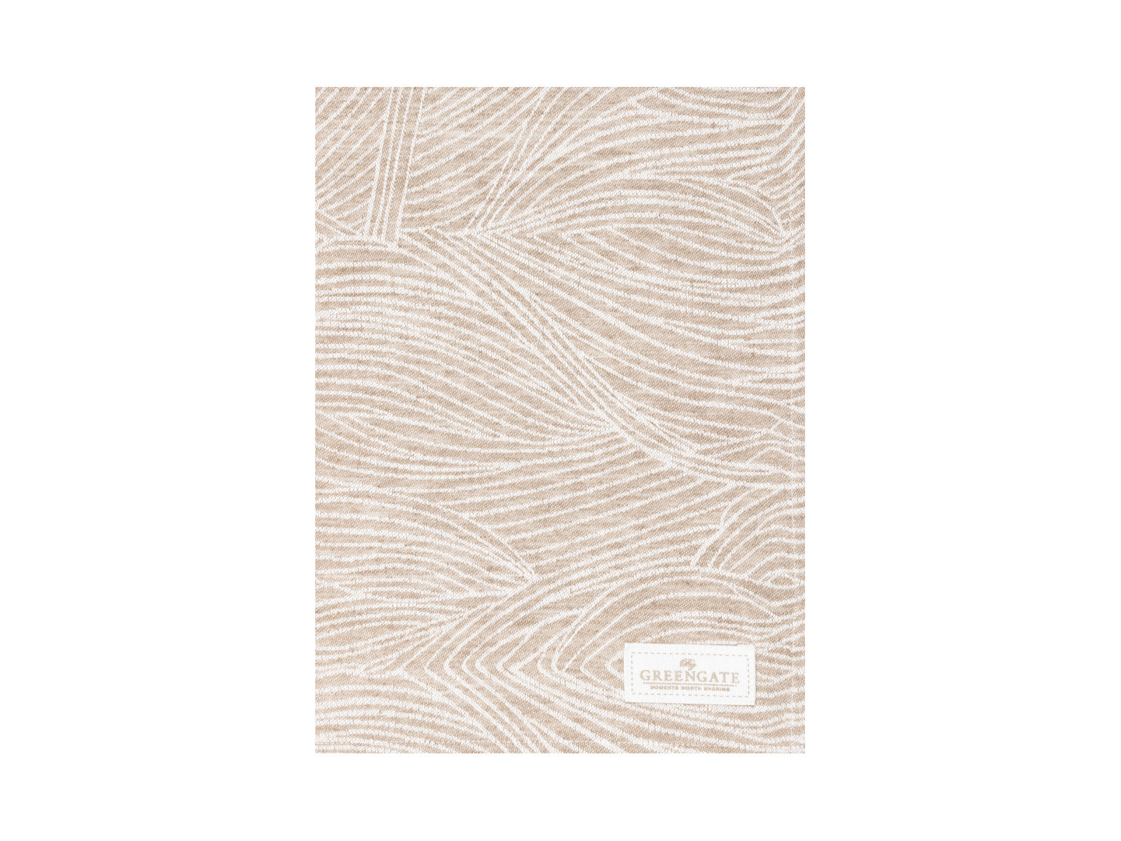 Greengate Wilja Geschirrtuch jaquard beige 70x50cm Freisteller