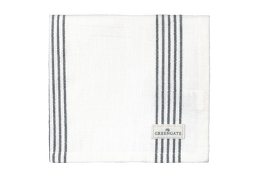 Greengate Gladys Stoffserviette grey 40x40cm Freisteller