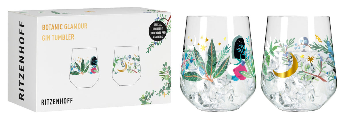 RITZENHOFF Botanic Glamour Gin Trumbler 2er Set H23 #7 #8 Freisteller