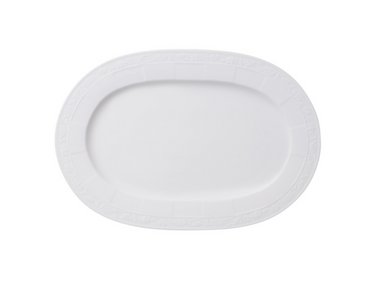 Villeroy & Boch White Pearl Platte oval 35 cm Freisteller