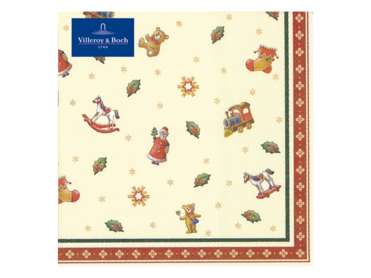 Villeroy & Boch Winter Specials Serviette L Toys Streumotiv 33x33 Freisteller