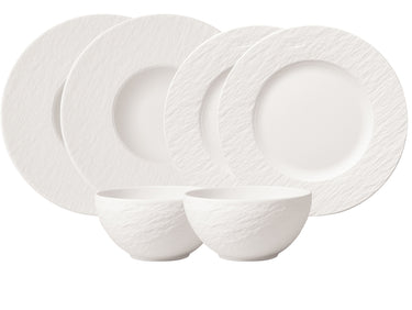 Villeroy & Boch Manufacture Rock blanc Starter Set 6tlg.