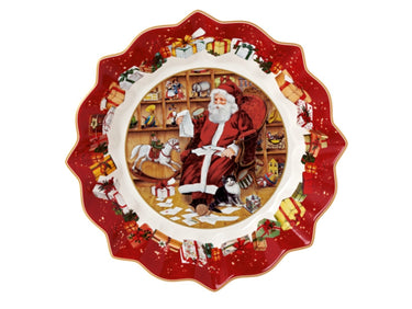 Villeroy & Boch Toy's Fantasy Schale groß Santa liest Wunschzettel Freisteller 1
