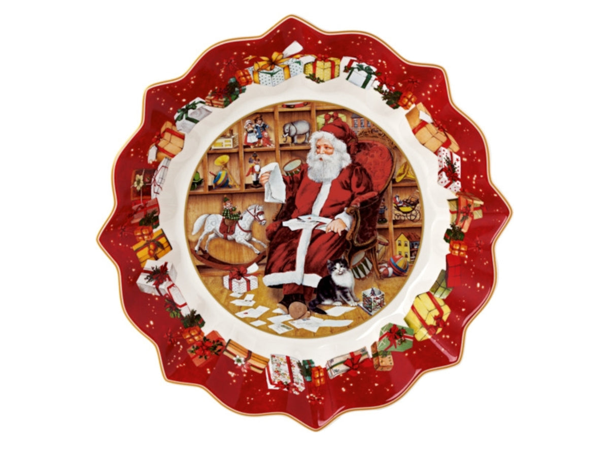 Villeroy & Boch Toy's Fantasy Schale groß Santa liest Wunschzettel Freisteller 1
