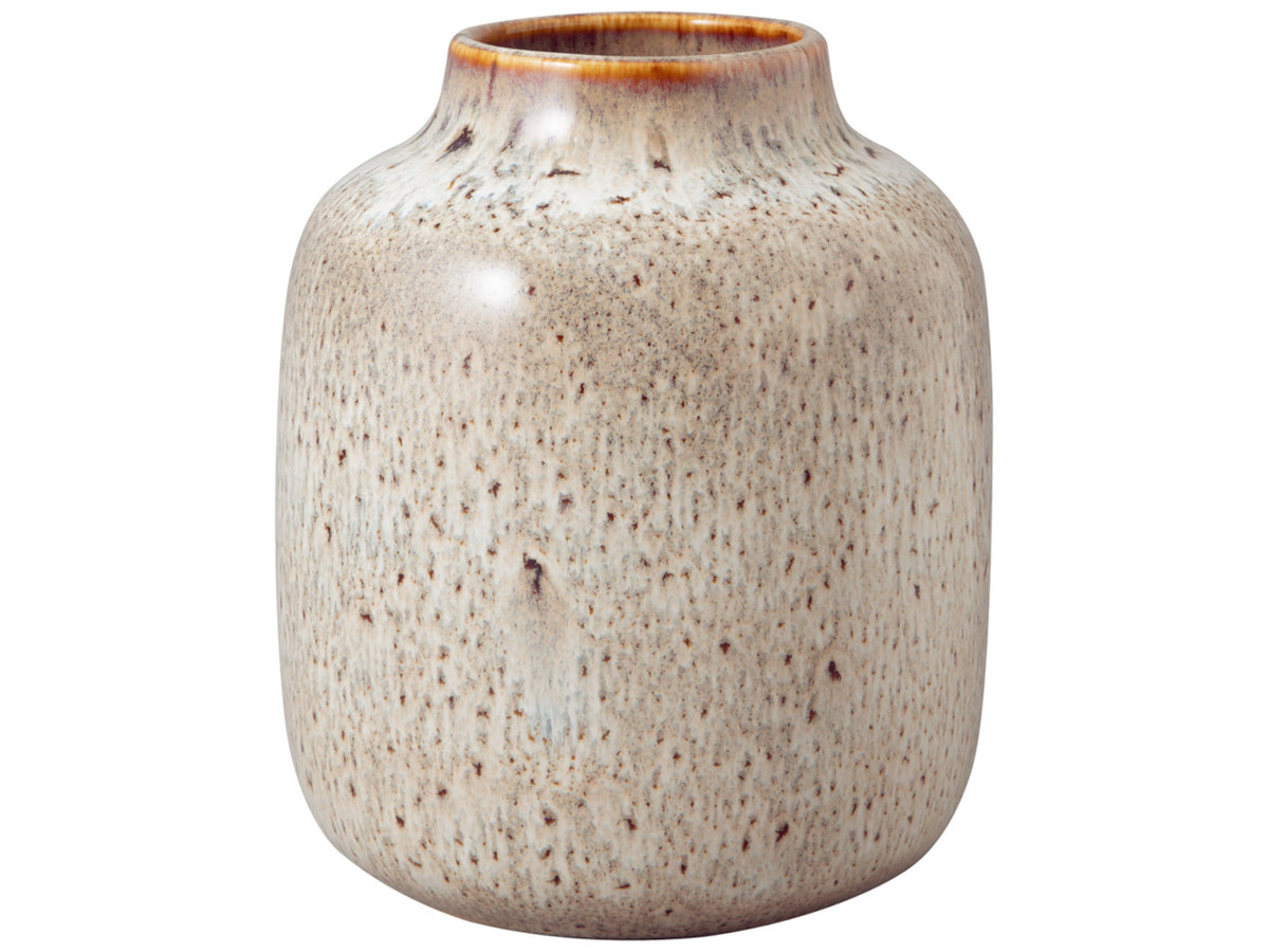 Villeroy & Boch Lave Home Vase Nek beige klein 12,7x12,7x15,3cm Freisteller