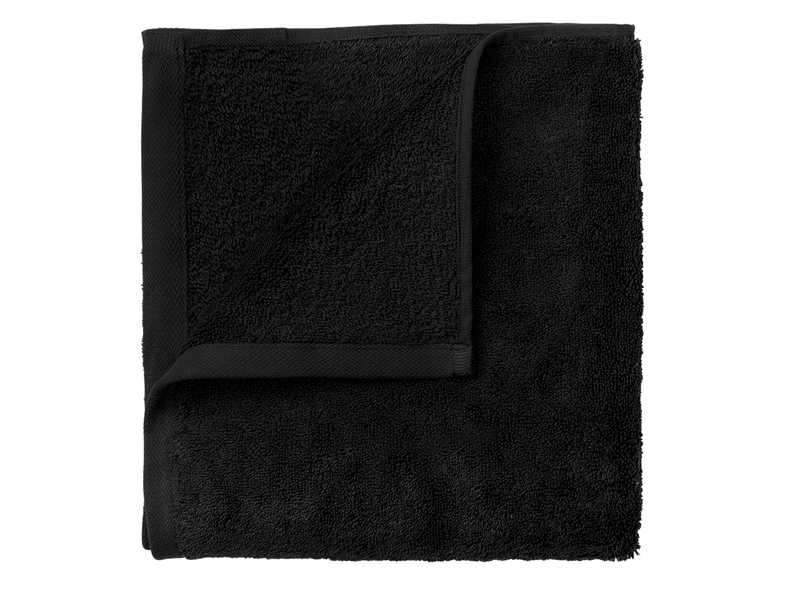 Blomus RIVA Gästehandtücher Black Set4 30 x 30 cm Freisteller