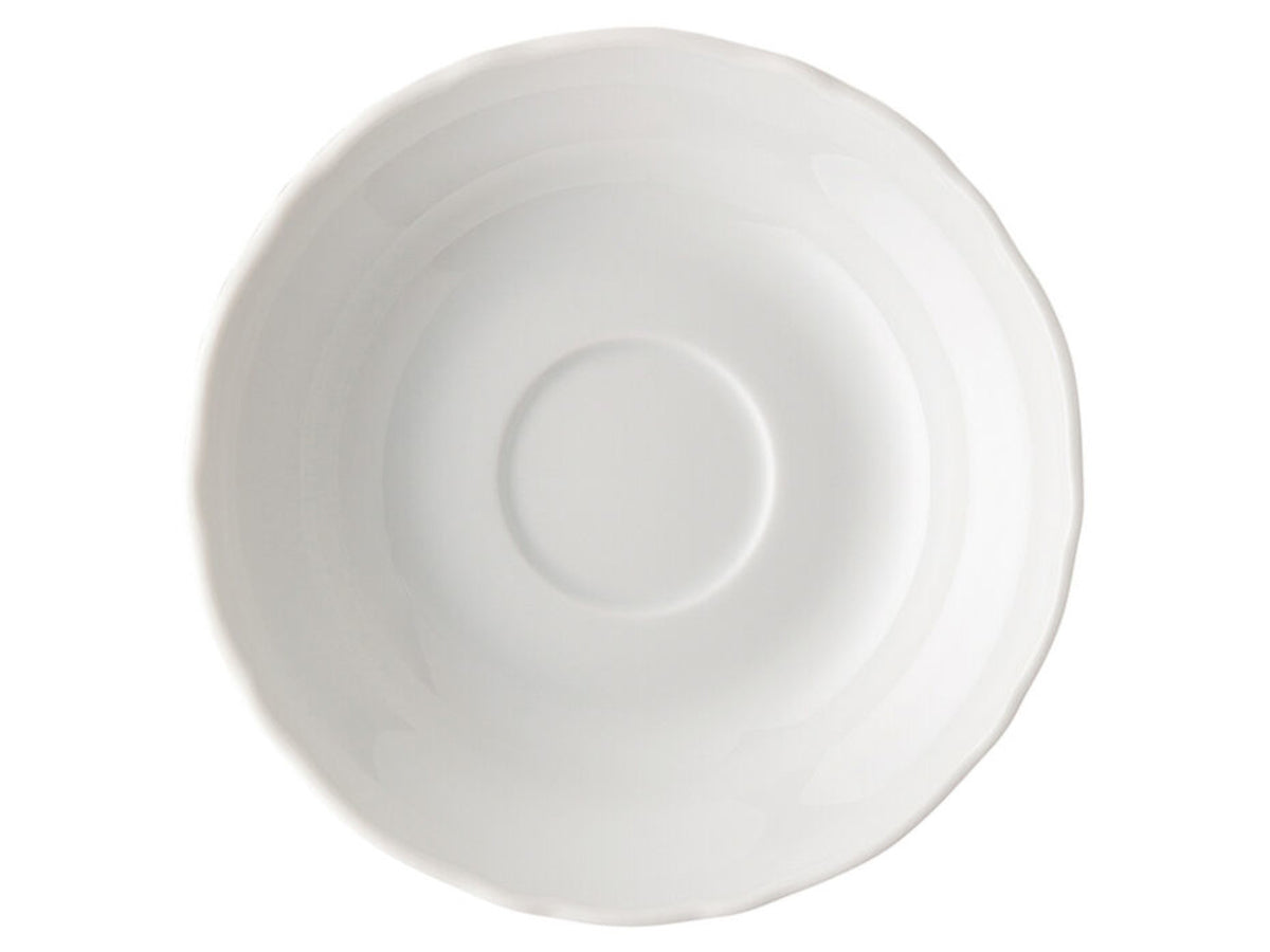 Hutschenreuther Maria Theresia Weiss Café au lait-Untertasse Freisteller 2