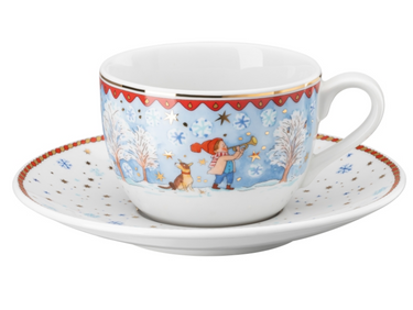 Hutschenreuther Sammelserie 2022 Cappuccinota. 2-tlg. Weihnachtsa. Freisteller