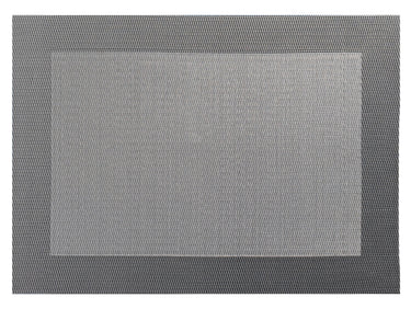 ASA Tischset gewebter Rand grau 46 x 33 cm