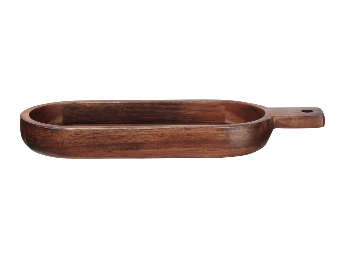 ASA ovale Schale flach akazie 33,4 x 13 cm Freisteller 1