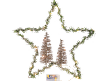 Hoff-Interieur LED-Leuchtstern Forest 44 x 7 cm Freisteller