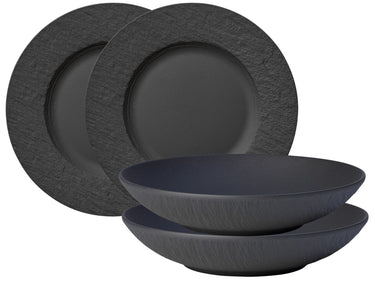 Villeroy & Boch Manufacture Rock Tafelset 4tlg