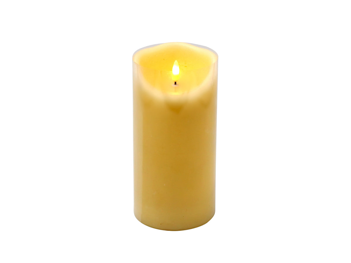 Werner Voß LED Kerze 3D Flamme creme 7,5x12,5cm (1 Stück)