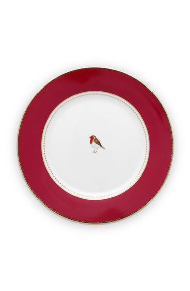 PIP STUDIO Love Birds Frühstücksteller rot 21cm Freisteller