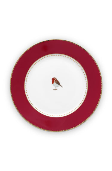 PIP STUDIO Love Birds Brotteller rot 17cm