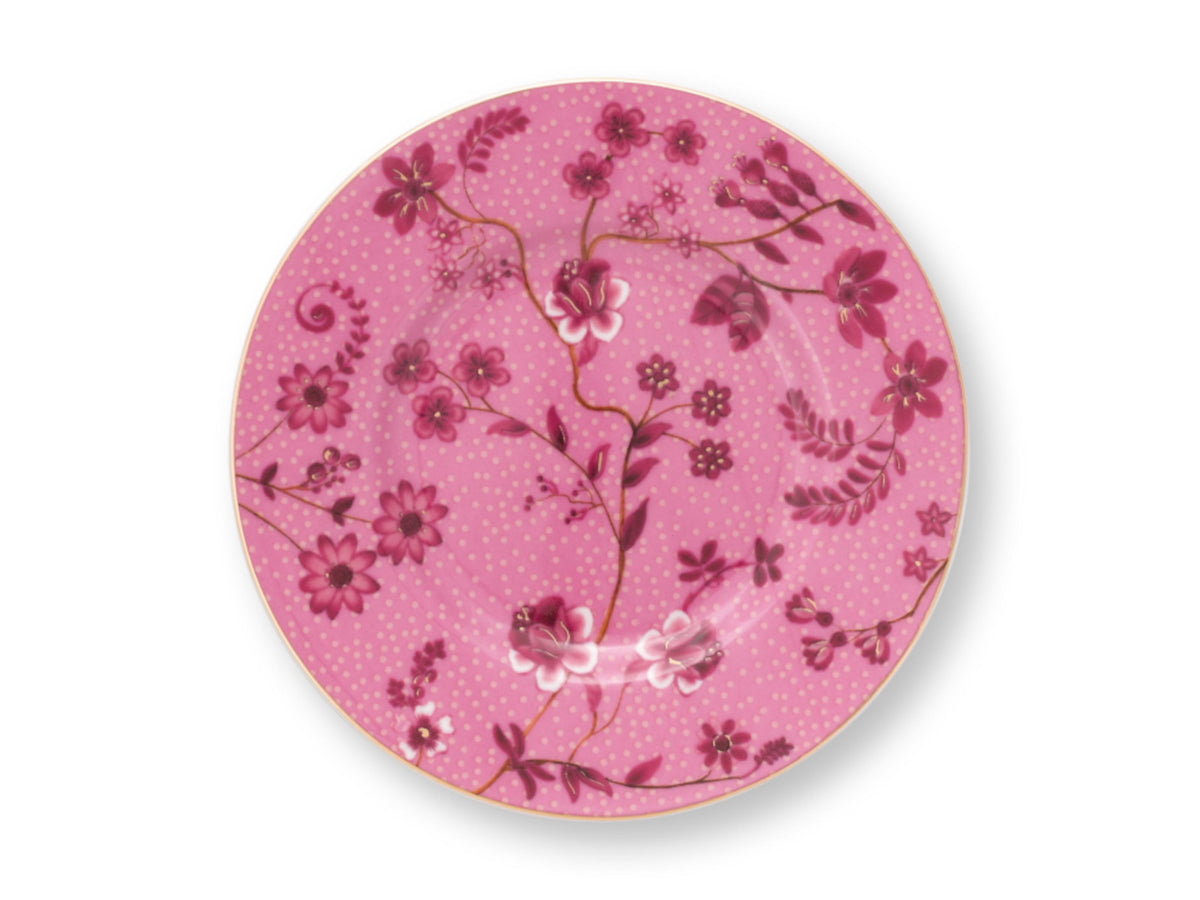 PIP STUDIO Jolie Petit Four Flowers Pink Brotteller 12cm Freisteller 1