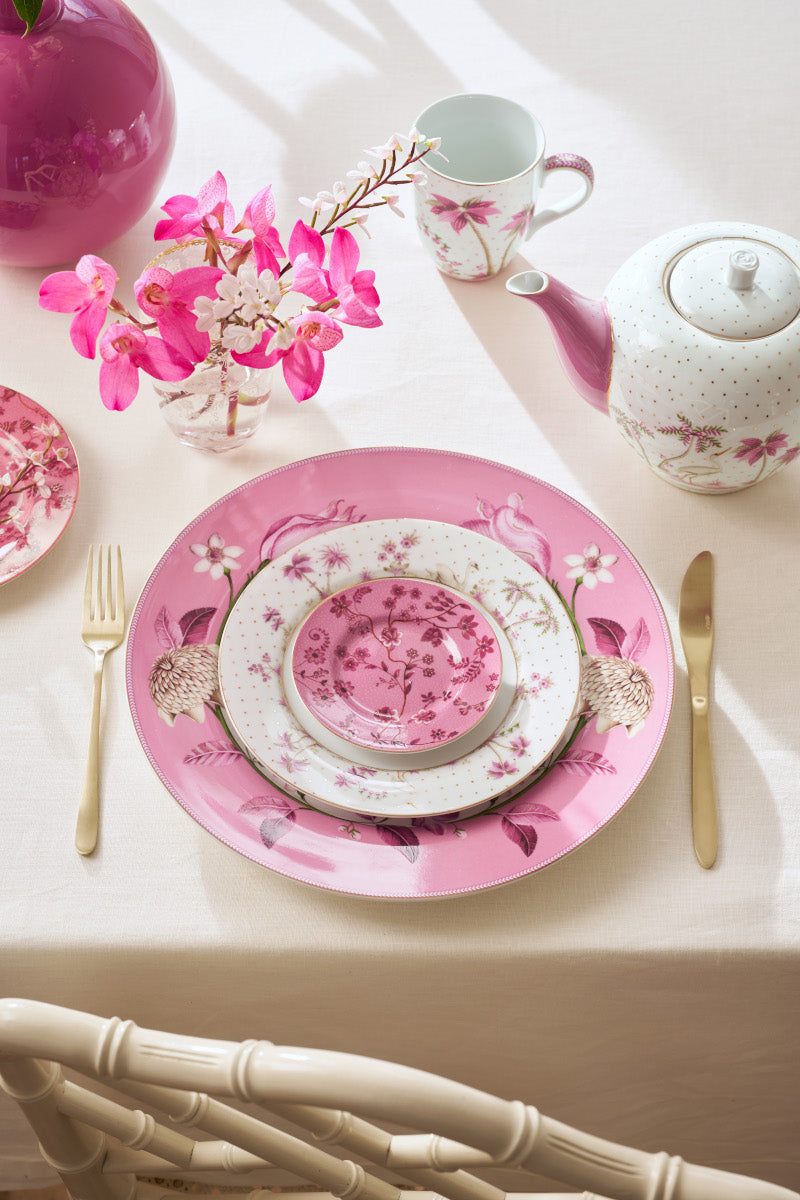 PIP STUDIO Jolie Petit Four Flowers Pink Brotteller 12cm Lifestyle 1