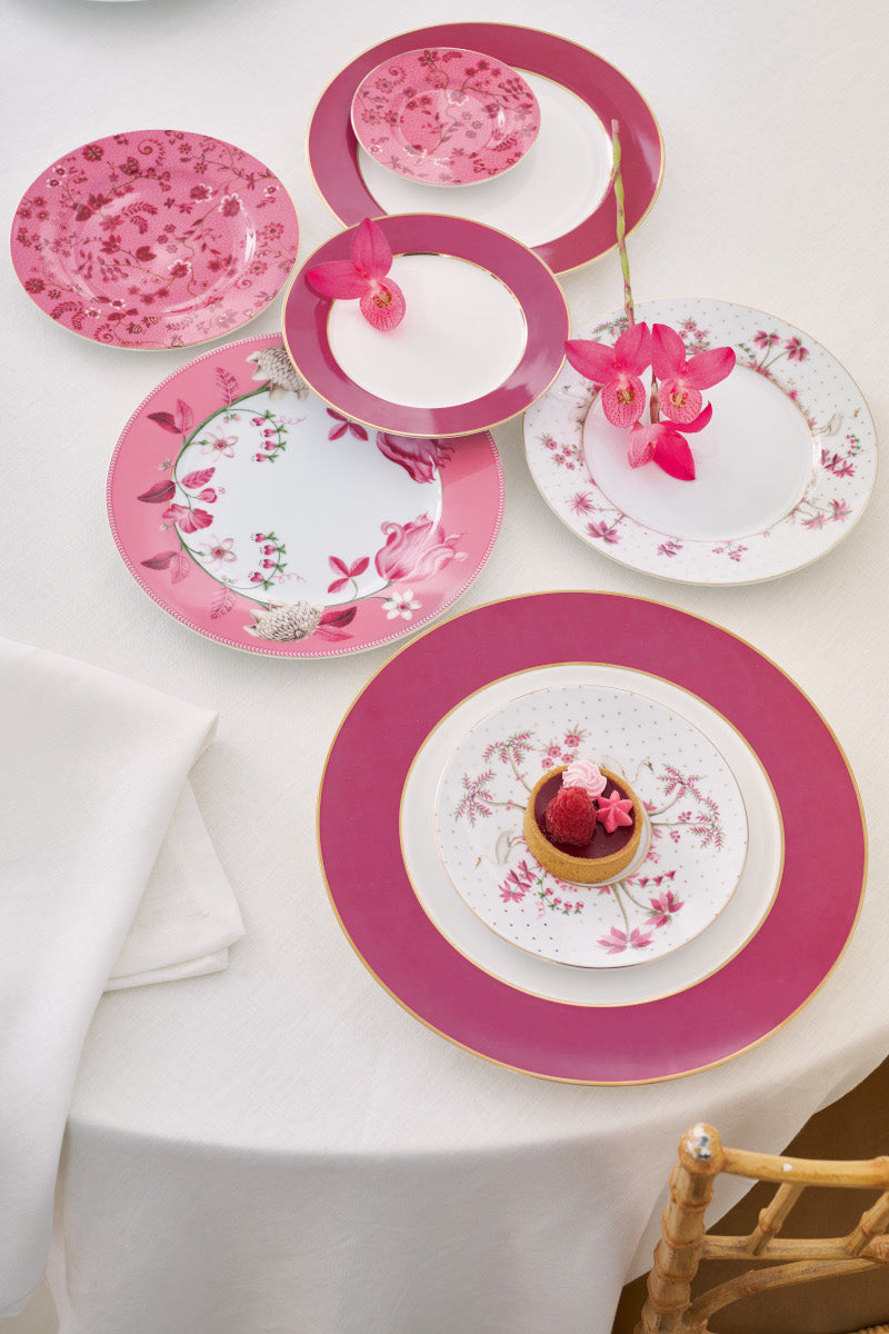 PIP STUDIO Jolie Flowers Pink Brotteller 17cm Lifestyle 2