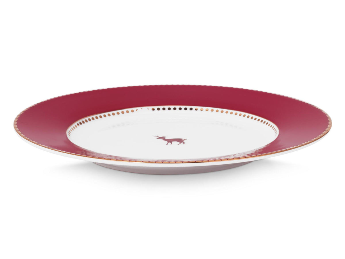 PIP STUDIO Love Birds Teller dunkelrot 26,5cm Freisteller 1