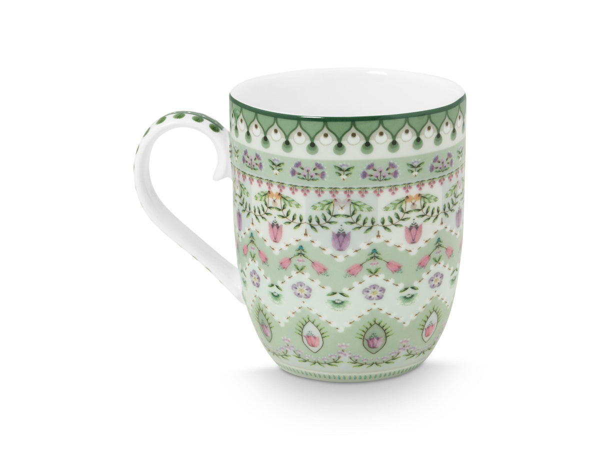 PIP STUDIO Lily & Lotus Moon Delight Light Green Becher Small 145ml Freisteller 2