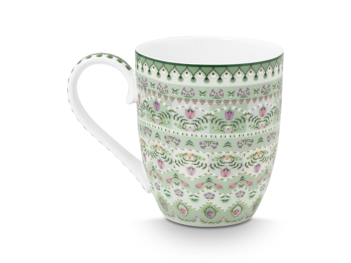 PIP STUDIO Lily&Lotus Moon Delight Light Green Becher XL 450ml Freisteller 2