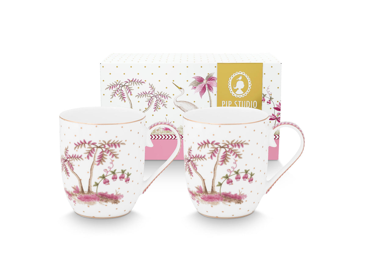 PIP STUDIO Jolie Dots Gold Pink Becher Small 145ml Set2 Freisteller