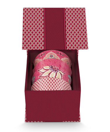 PIP STUDIO Flower Festival Oriental Geschenkset Schalen dark pink 12cm Freisteller