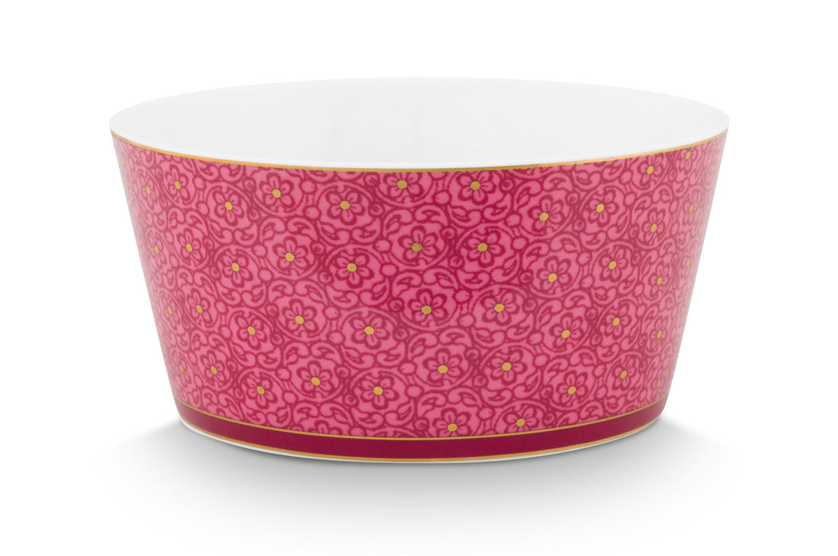 PIP STUDIO Flower Festival Oriental Geschenkset Schalen dark pink 12cm Freisteller
