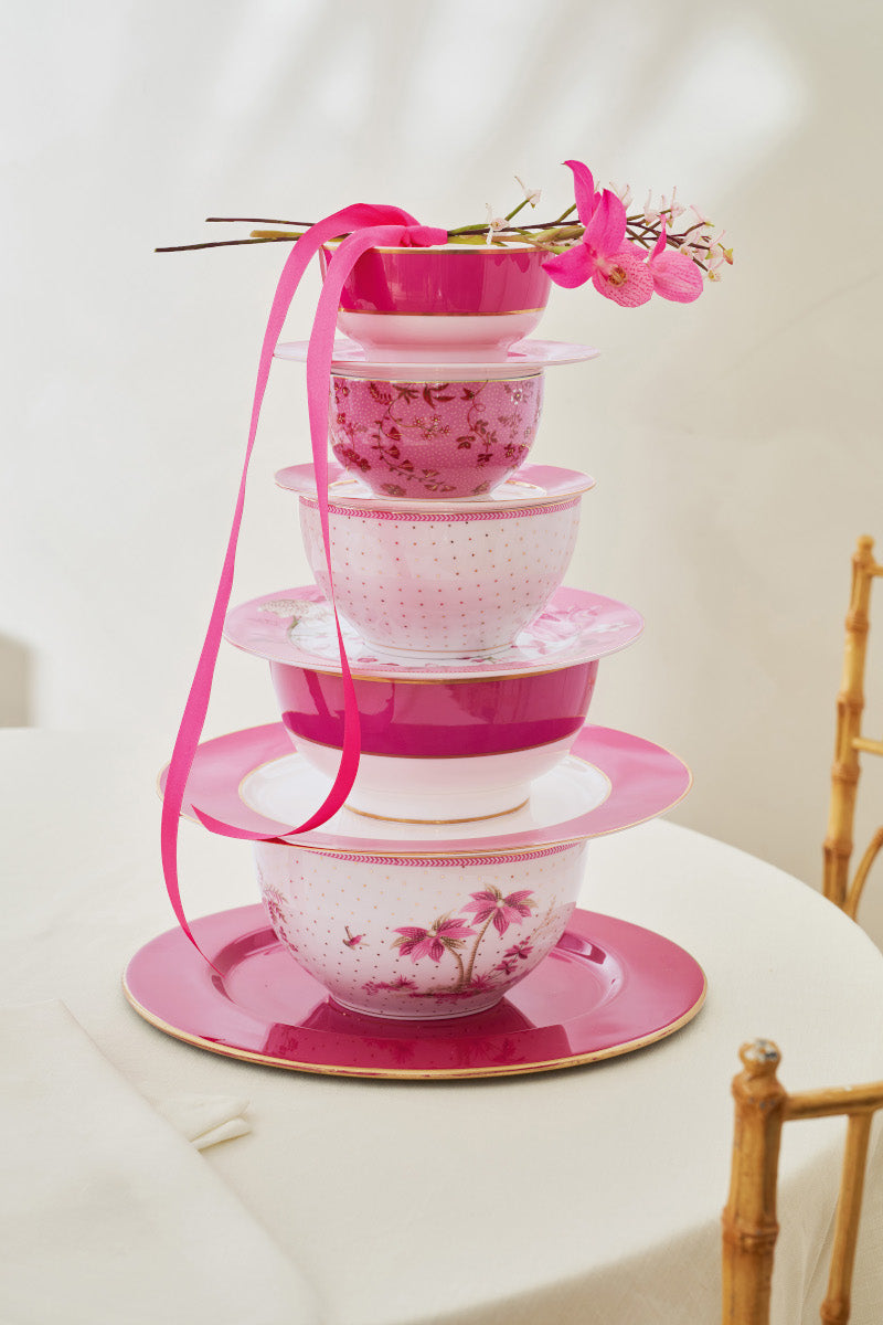 PIP STUDIO Jolie Flowers Pink Bowl 12cm Lifestyle 2