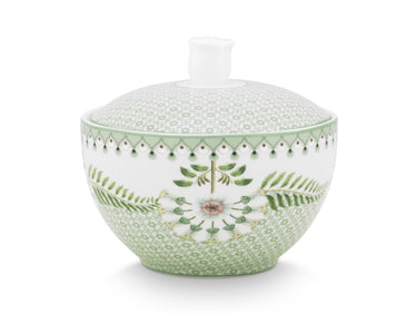 PIP STUDIO Lily&Lotus Tiles Light Green Zuckerdose 300ml Freisteller 1